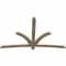 Ekena Millwork Davenport Rough Sawn Timber Gable Bracket, Douglas Fir, 84"W x 53"H x 2"D x 4"F, 15/12 Pitch GBW084X53X0204DAV00RDF - alternate 4